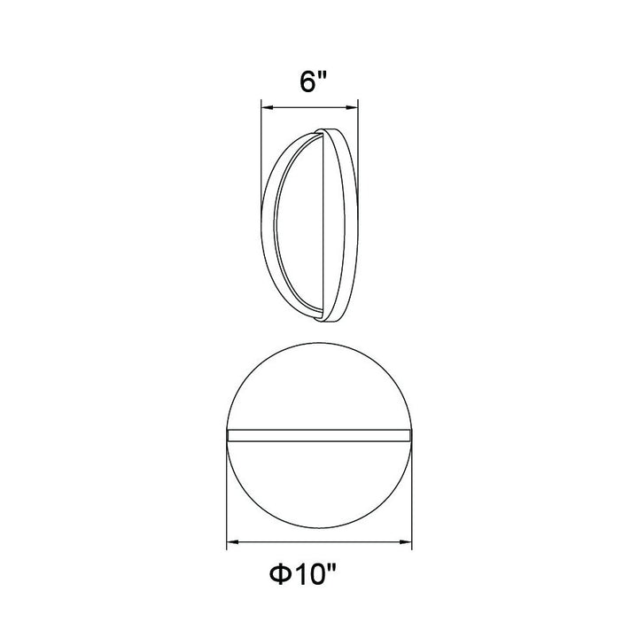 CWI Tranche 1206w10-1-629-a Wall Sconce Light - Brushed Brass