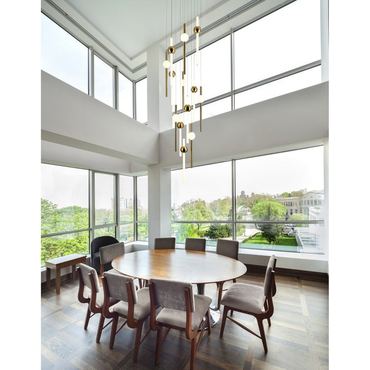 CWI Baton 1208p32-13-625 Pendant Light - Brass