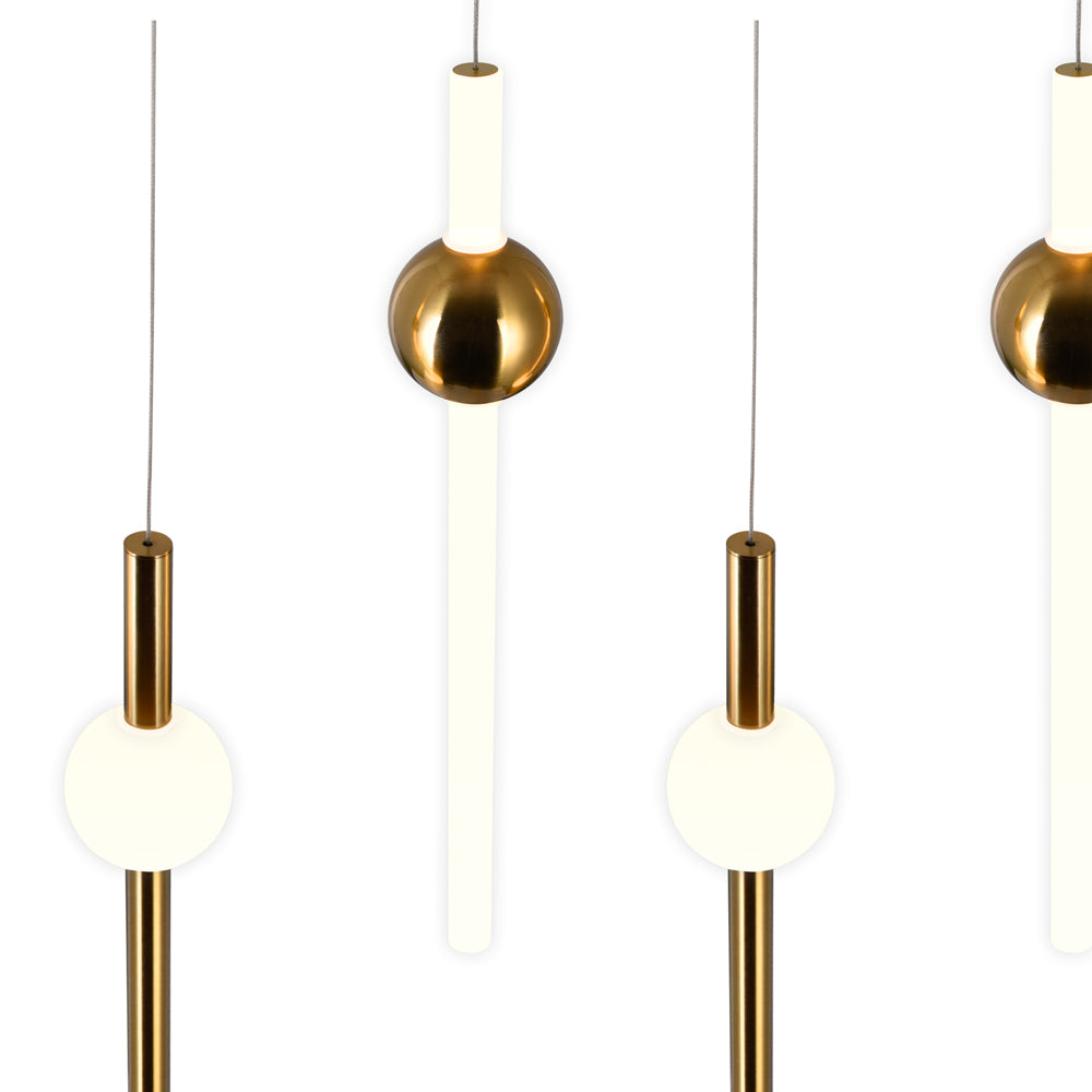 CWI Baton 1208p32-6-625-rc Pendant Light - Brass