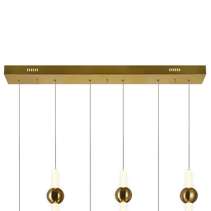 CWI Baton 1208p32-6-625-rc Pendant Light - Brass