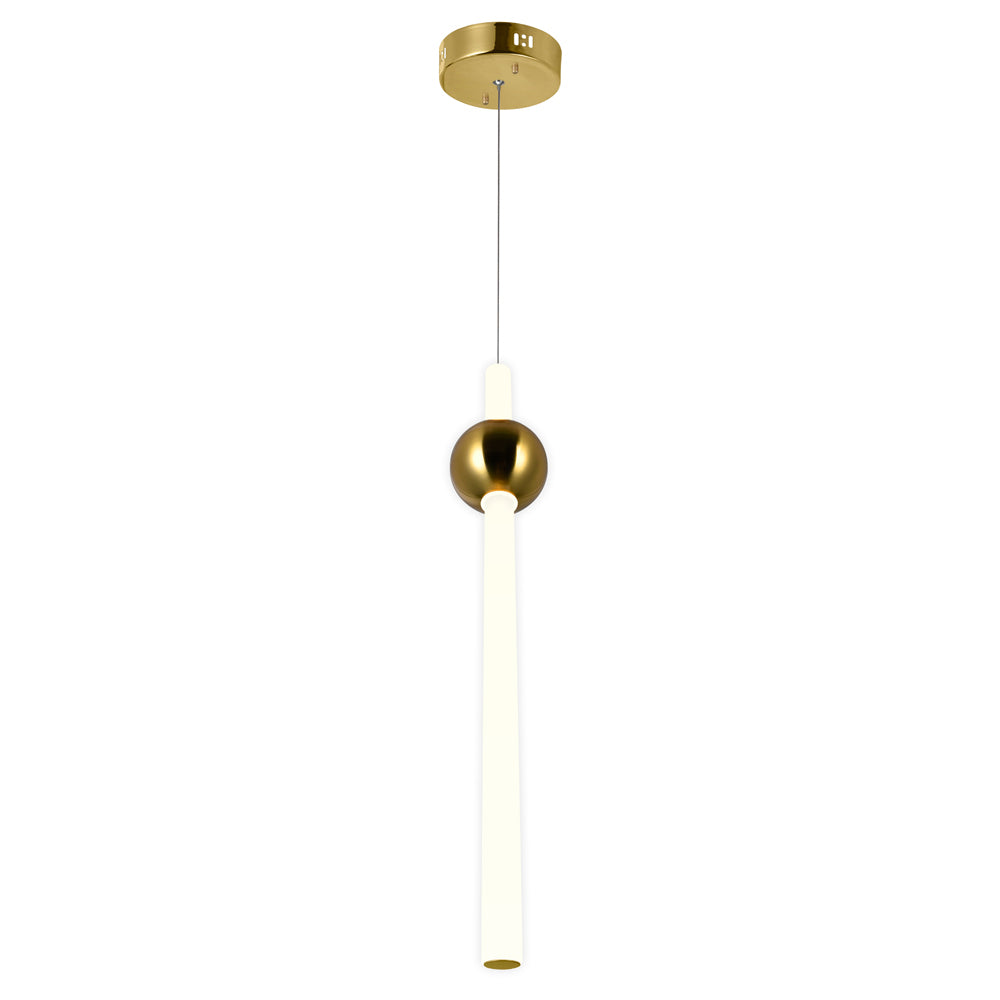 CWI Baton 1208p6-1-625-a Pendant Light - Brass