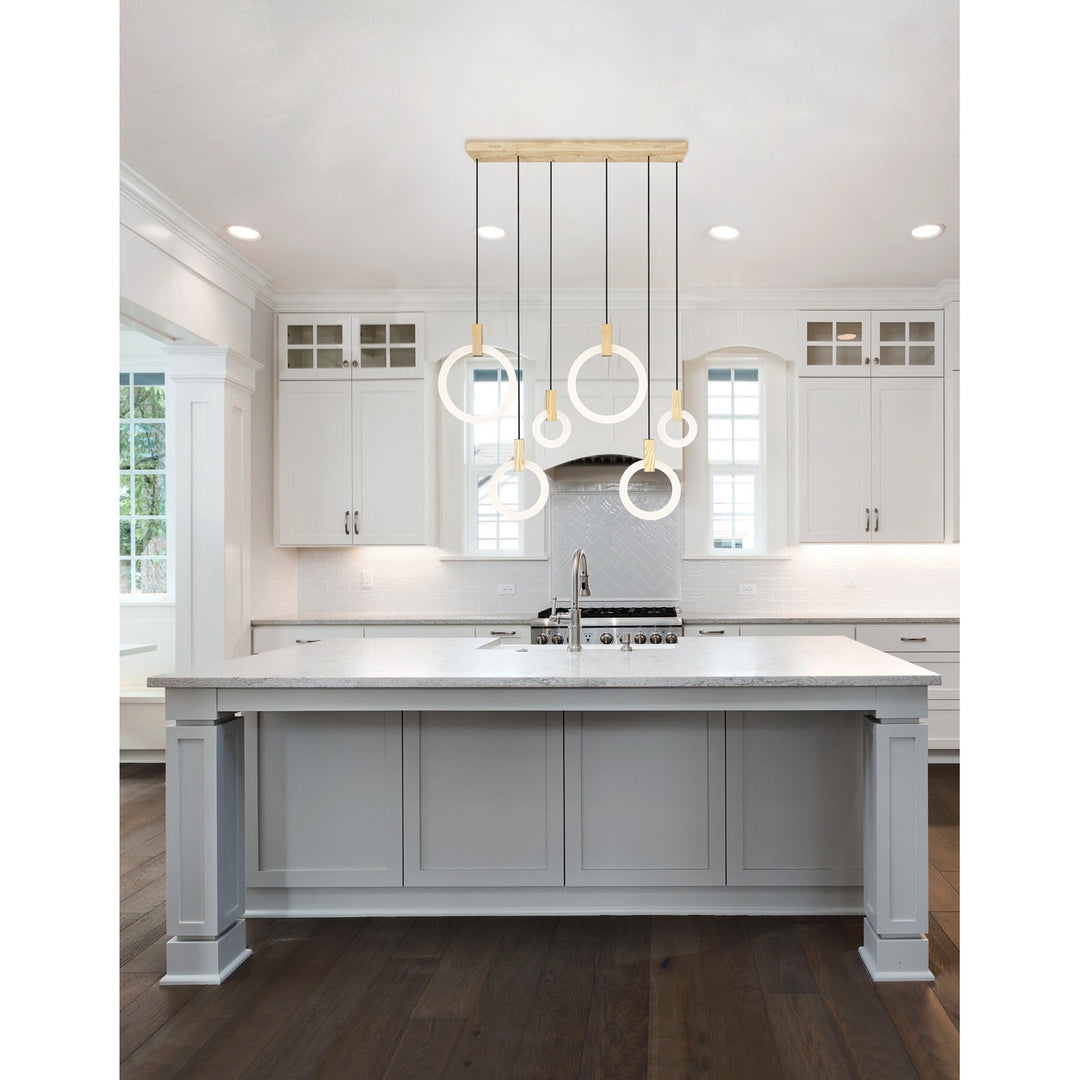 CWI Anello 1214p52-6-236-rc Pendant Light - White Oak