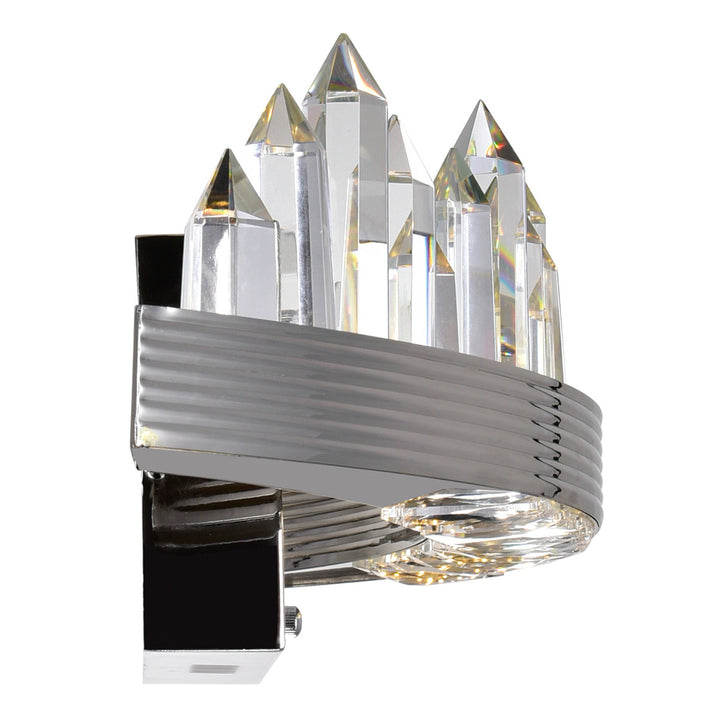 CWI Agassiz 1218w12-613 Wall Sconce Light - Polished Nickel