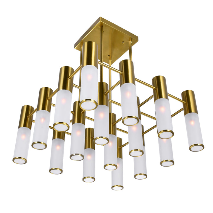 CWI Pipes 1221p20-16-625 Chandelier Light - Brass