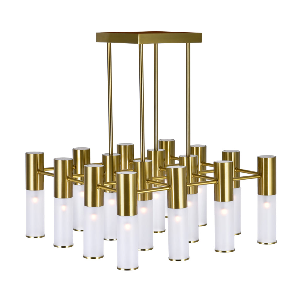 CWI Pipes 1221p20-16-625 Chandelier Light - Brass