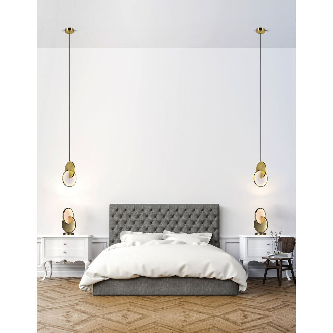 CWI Iris 1224p8-1-625 Pendant Light - Brass