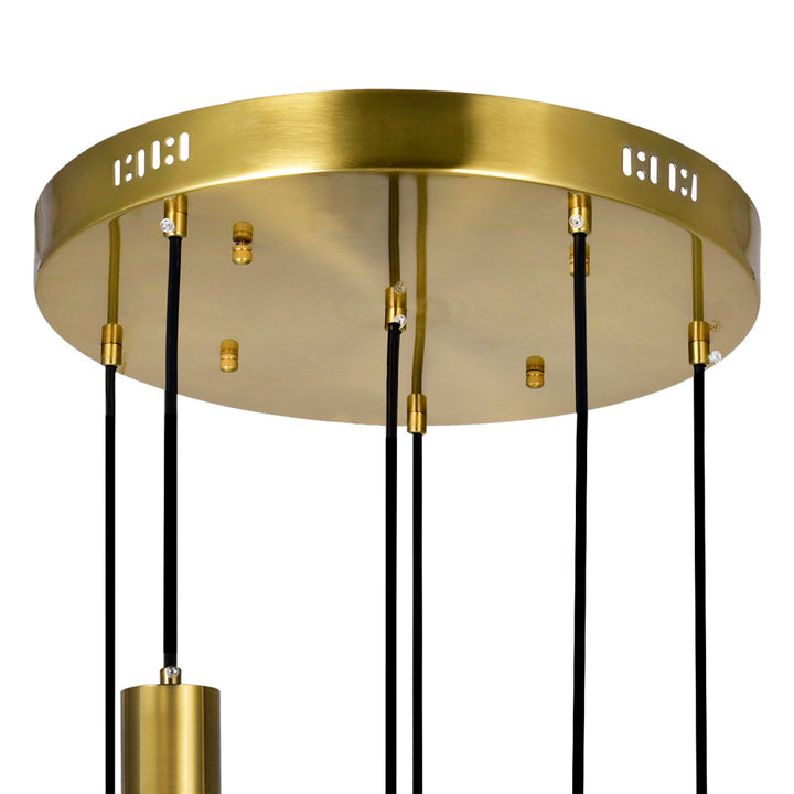 CWI Chime 1225p16-6-625 Pendant Light - Brass