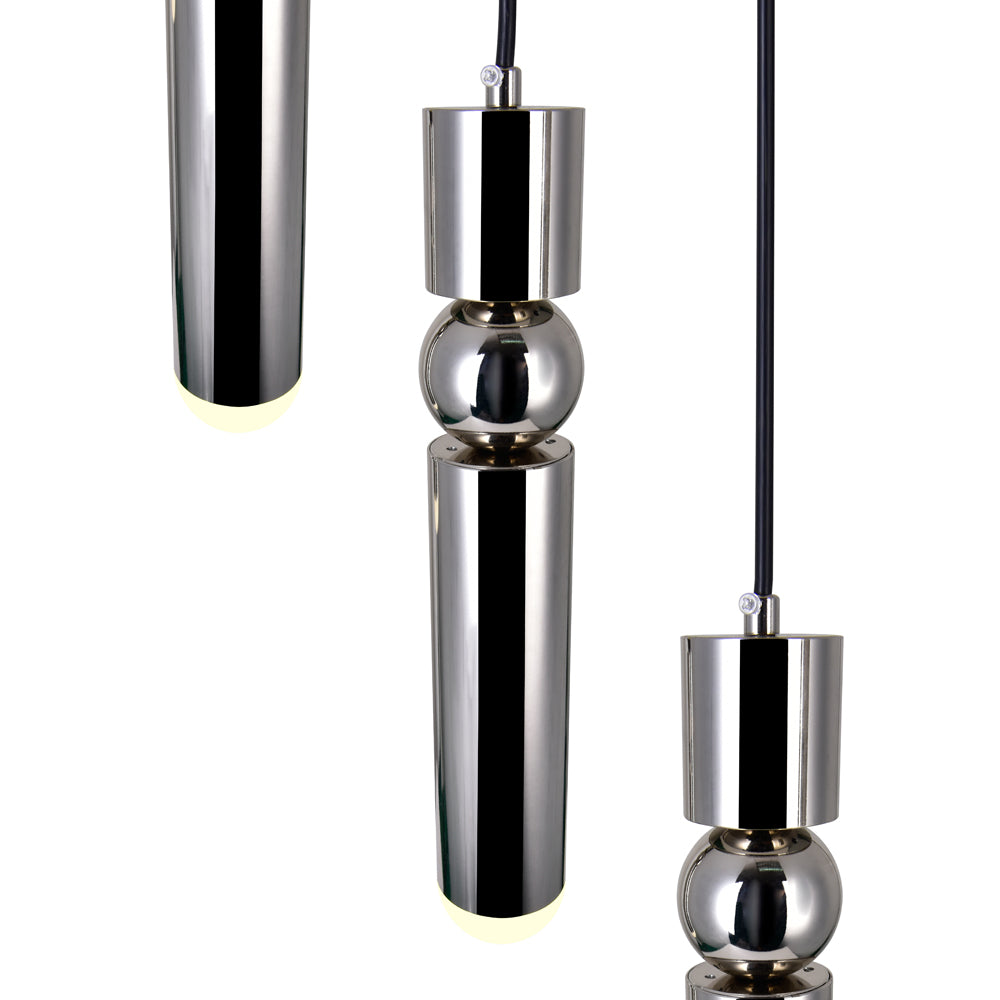 CWI Chime 1225p20-3-613 Pendant Light - Polished Nickel