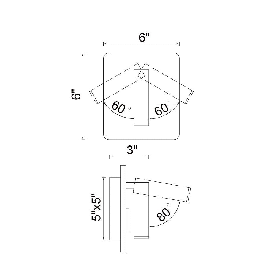 CWI Private I 1242w6-103 Wall Sconce Light - Matte White