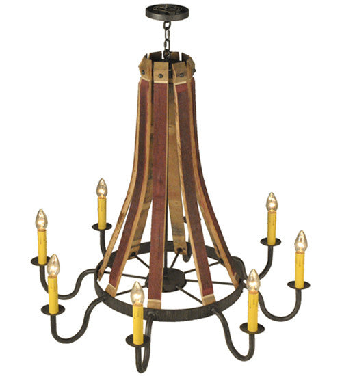 2nd Avenue Barrel Stave 1-0456151255-300 Chandelier Light - Antique Iron Gate