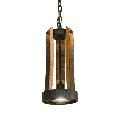 2nd Avenue Barrel Stave S20549-5 Pendant Light - Oil Rubbed Bronze