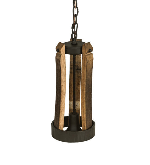 2nd Avenue Barrel Stave S20549-5 Pendant Light - Oil Rubbed Bronze