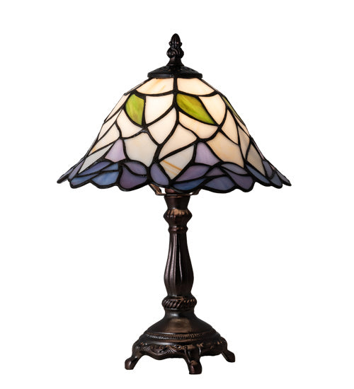 Meyda Tiffany Lighting 123761 Daffodil One Light Table Lamp Lamp Bronze / Dark