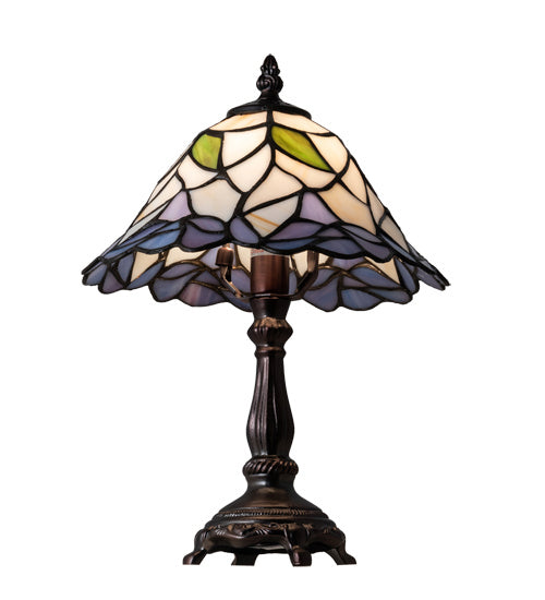 Meyda Tiffany Lighting 123761 Daffodil One Light Table Lamp Lamp Bronze / Dark