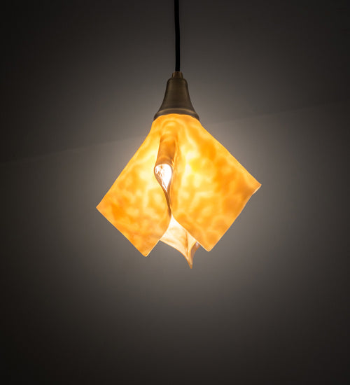 Meyda Tiffany Handkerchief 158723 Pendant Light - Antique Brass