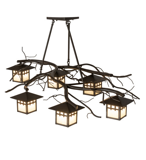 Meyda Tiffany Winter Solstice 219670 Chandelier Light - Oil Rubbed Bronze