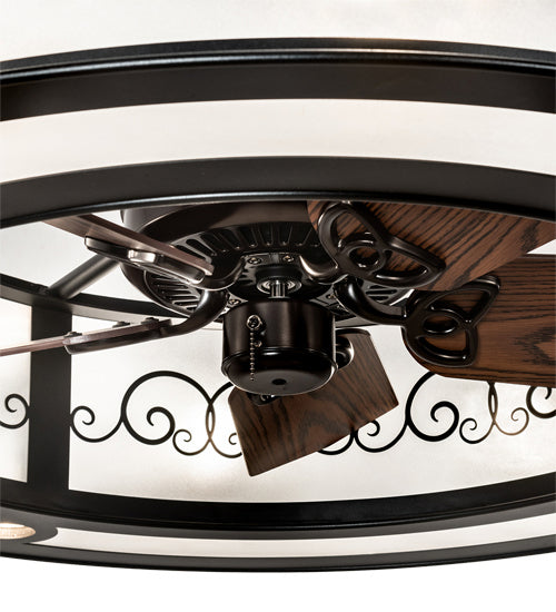 Meyda Tiffany Putrelo 225290 Ceiling Fan - Wrought Iron