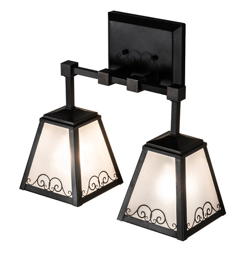 Meyda Tiffany Putrelo 225698 Bath Vanity Light 16 in. wide - Craftsman Brown