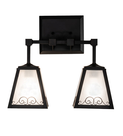 Meyda Tiffany Putrelo 225698 Bath Vanity Light 16 in. wide - Craftsman Brown