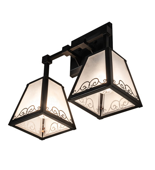 Meyda Tiffany Putrelo 225698 Bath Vanity Light 16 in. wide - Craftsman Brown