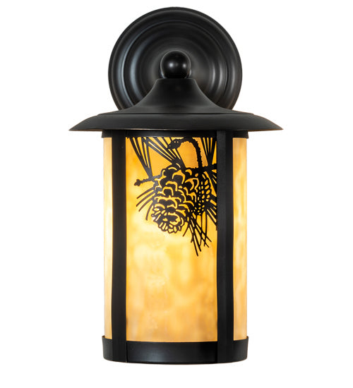 Meyda Tiffany Lighting 51637 Fulton One Light Wall Sconce Outdoor Bronze / Dark