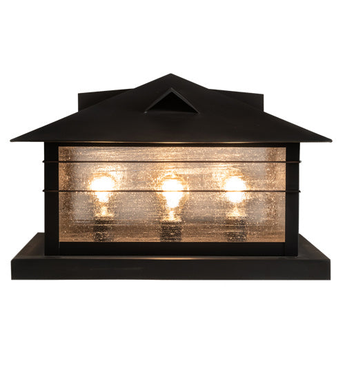 Meyda Tiffany Lighting 114190 Arrowhead Four Light Pier Mount Outdoor Bronze / Dark