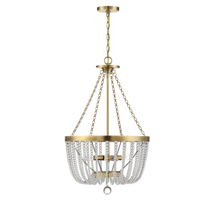 Savoy House Bergamo 7-2851-4-322 Pendant Light - Warm Brass