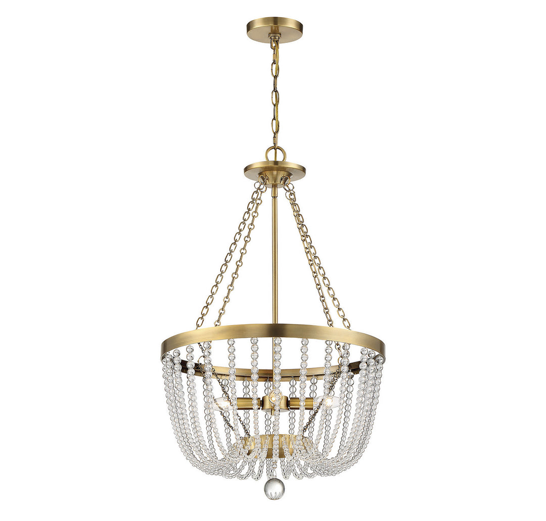 Savoy House Bergamo 7-2851-4-322 Pendant Light - Warm Brass
