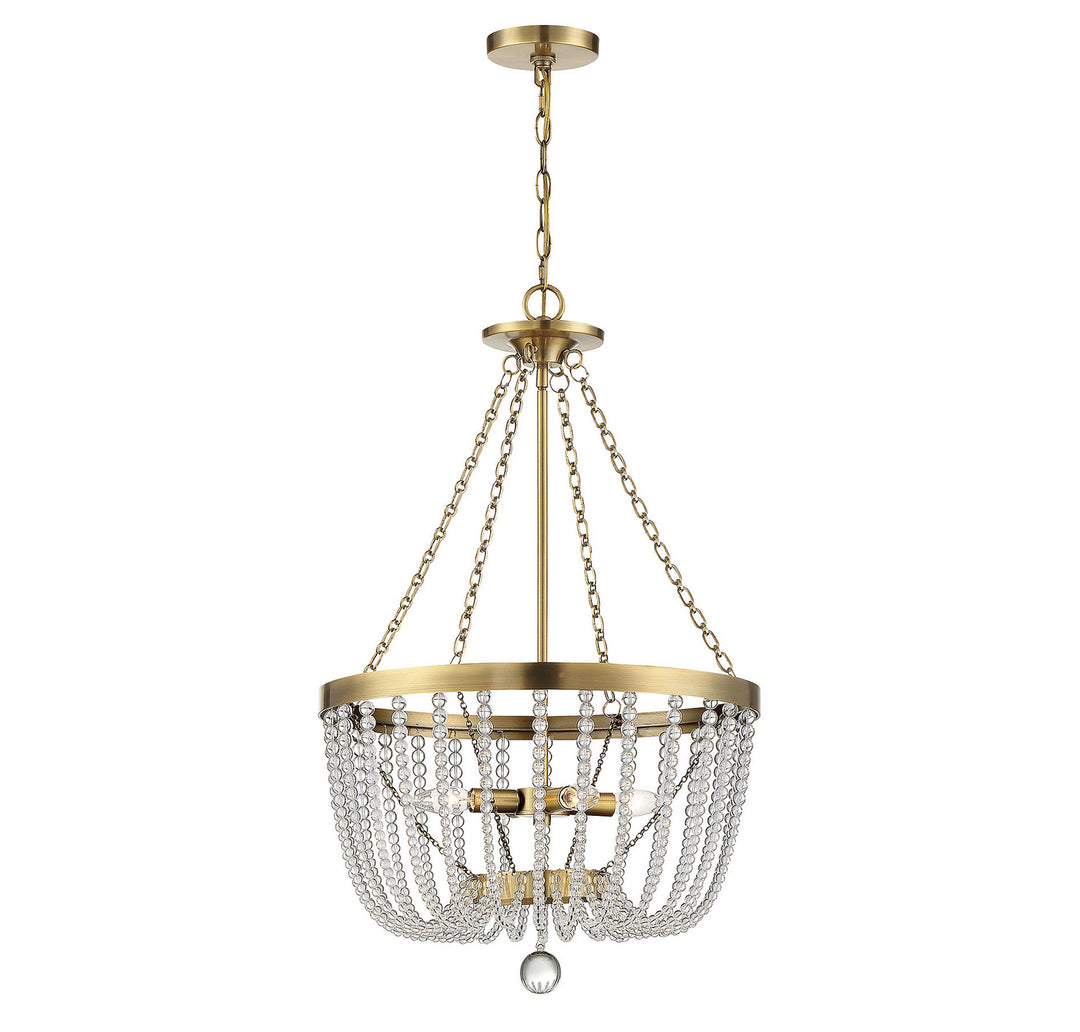 Savoy House Bergamo 7-2851-4-322 Pendant Light - Warm Brass