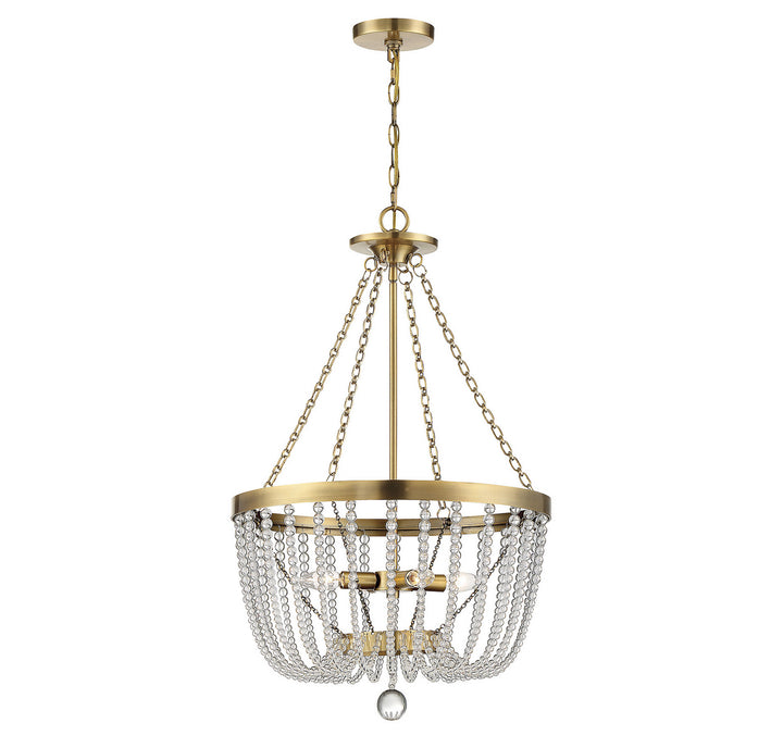 Savoy House Bergamo 7-2851-4-322 Pendant Light - Warm Brass
