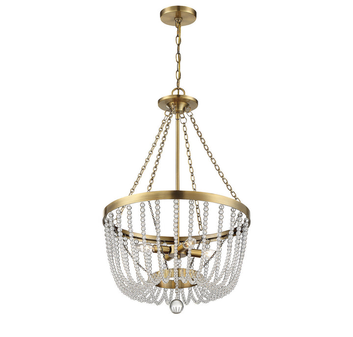 Savoy House Bergamo 7-2851-4-322 Pendant Light - Warm Brass