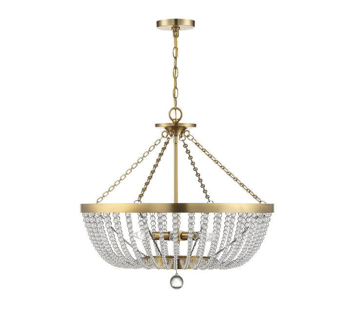 Savoy House Bergamo 7-2852-6-322 Pendant Light - Warm Brass