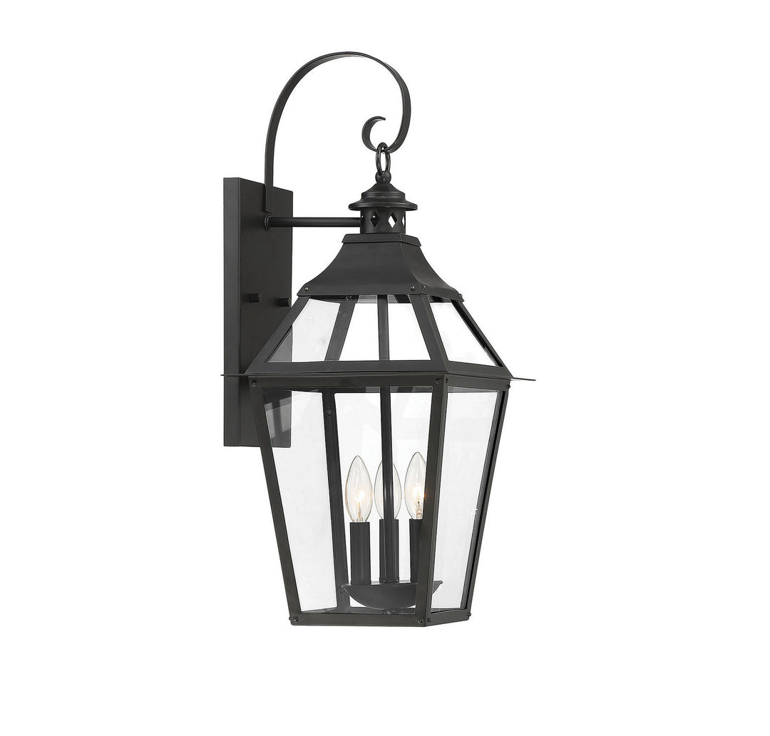 Savoy House Lighting 5-722-153  Jackson Outdoor Black With Gold Highlights