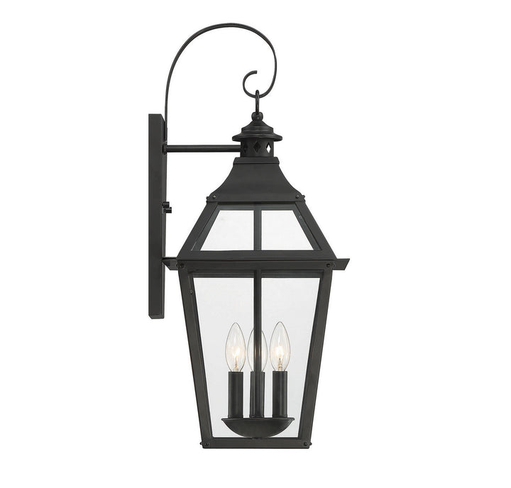 Savoy House Lighting 5-722-153  Jackson Outdoor Black With Gold Highlights