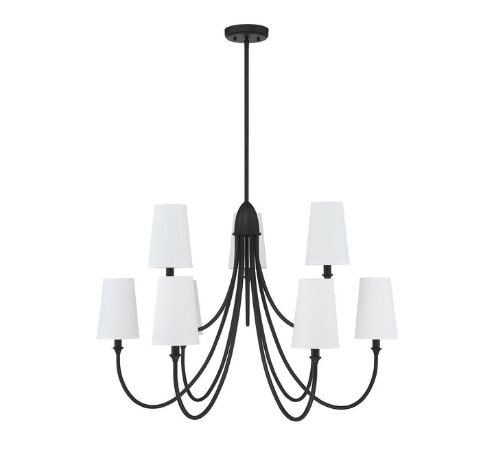 Savoy House Cameron 1-2541-9-89 Chandelier Light - Matte Black