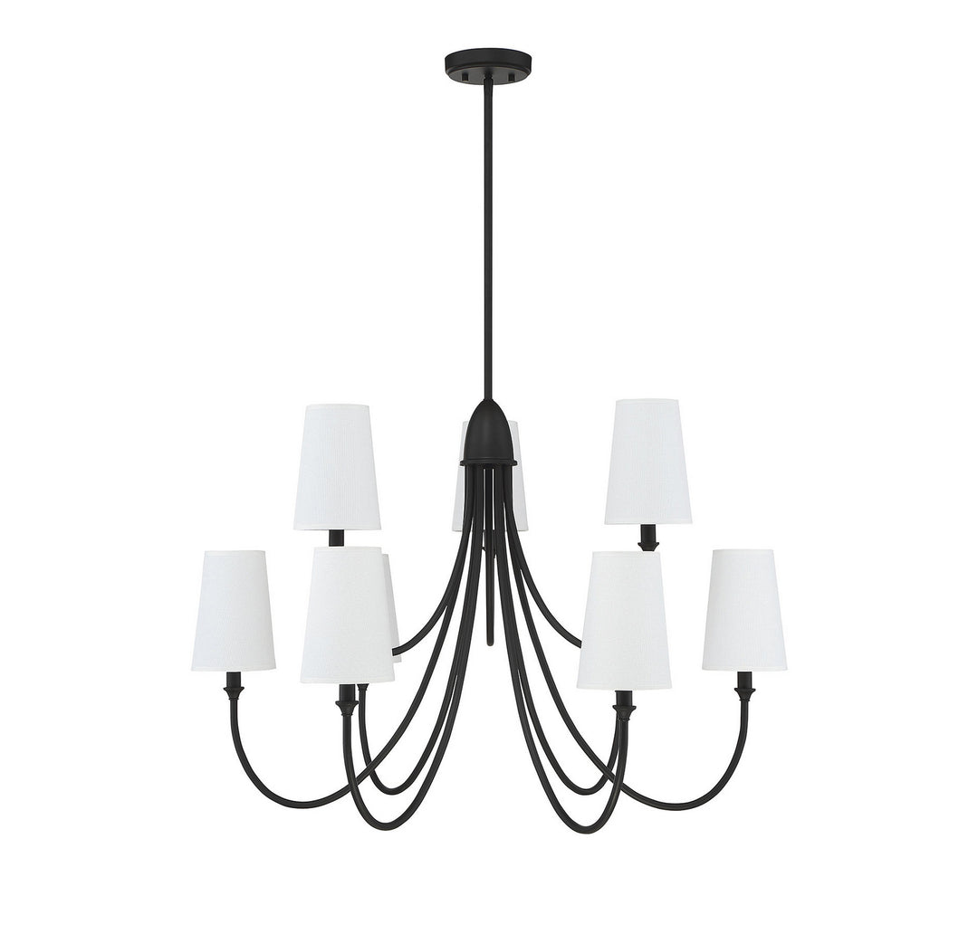 Savoy House Cameron 1-2541-9-89 Chandelier Light - Matte Black