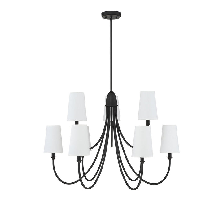 Savoy House Cameron 1-2541-9-89 Chandelier Light - Matte Black