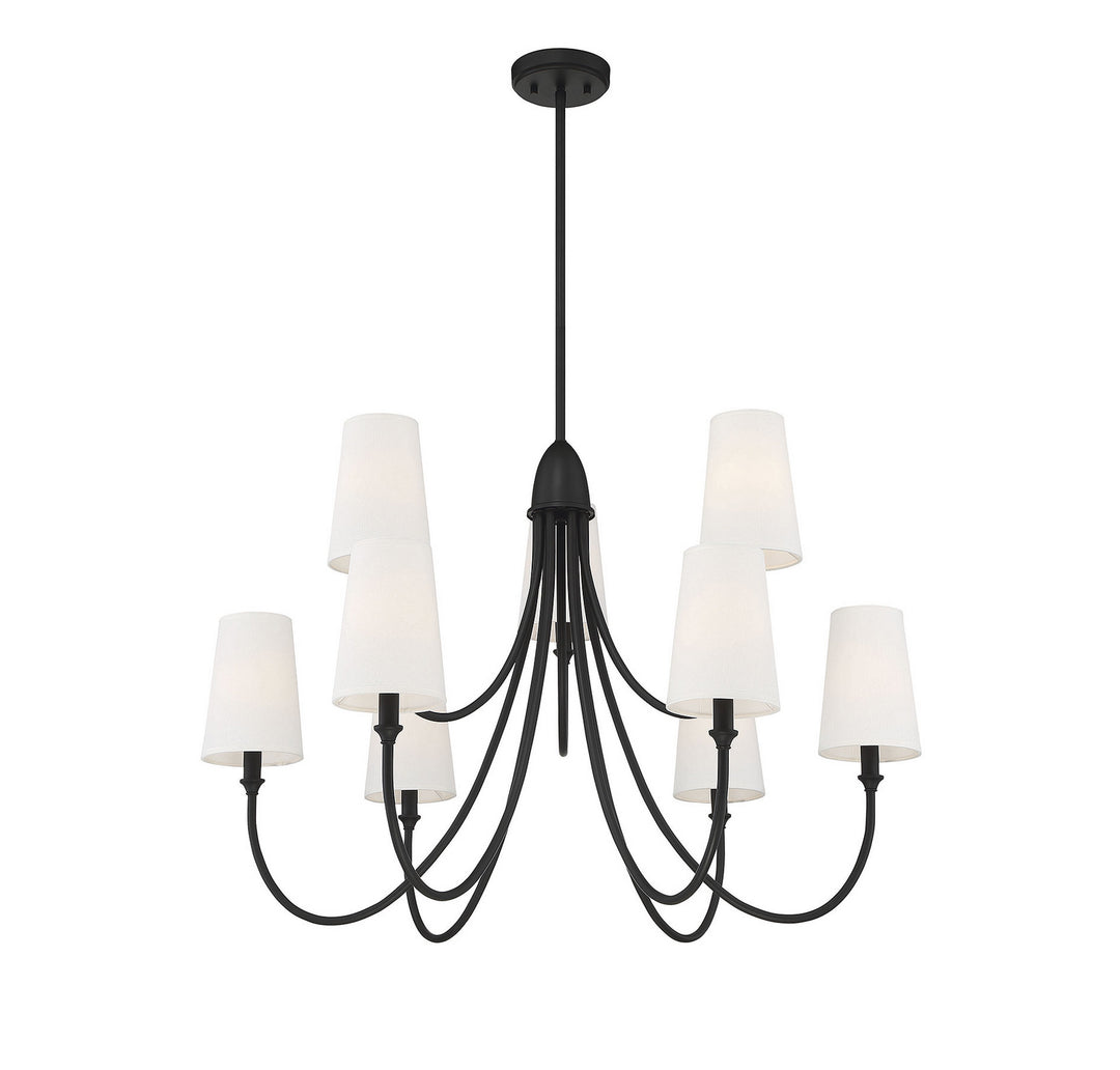 Savoy House Cameron 1-2541-9-89 Chandelier Light - Matte Black