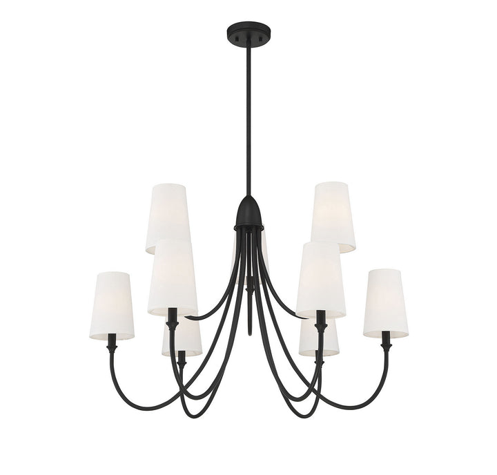 Savoy House Cameron 1-2541-9-89 Chandelier Light - Matte Black