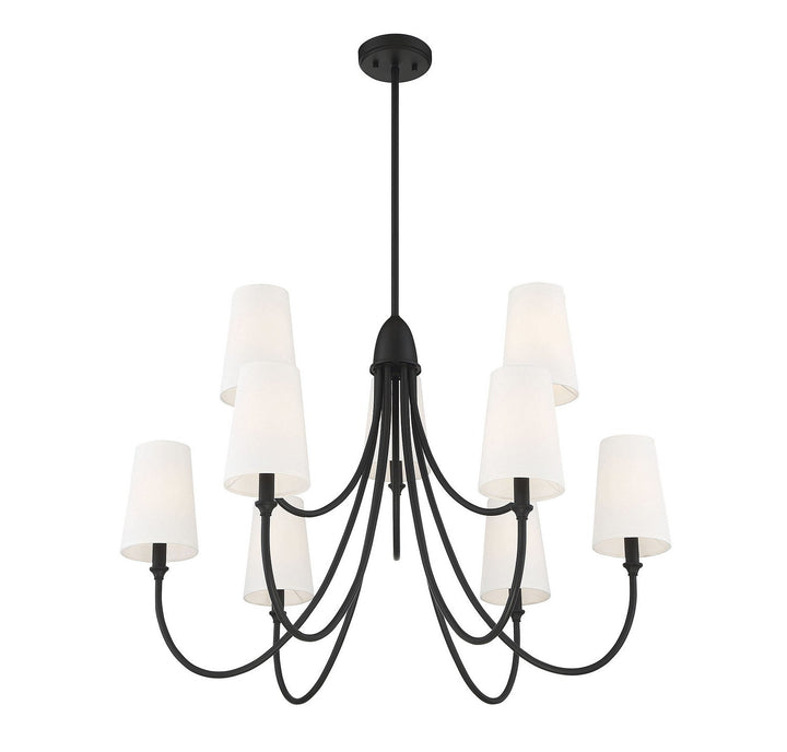 Savoy House Cameron 1-2541-9-89 Chandelier Light - Matte Black