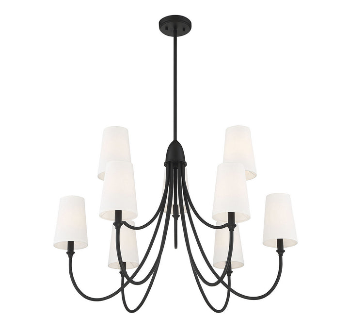 Savoy House Cameron 1-2541-9-89 Chandelier Light - Matte Black