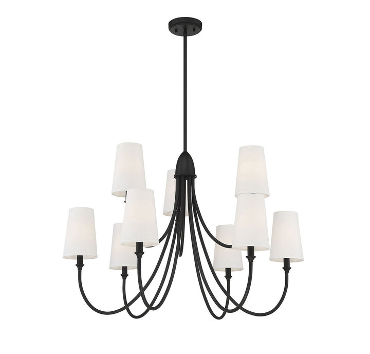 Savoy House Cameron 1-2541-9-89 Chandelier Light - Matte Black