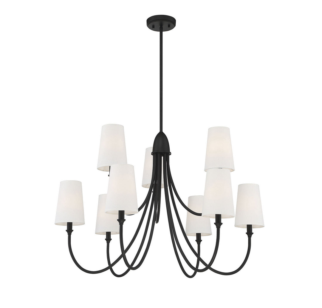 Savoy House Cameron 1-2541-9-89 Chandelier Light - Matte Black
