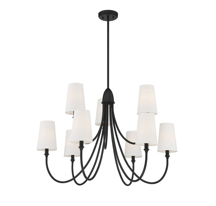 Savoy House Cameron 1-2541-9-89 Chandelier Light - Matte Black