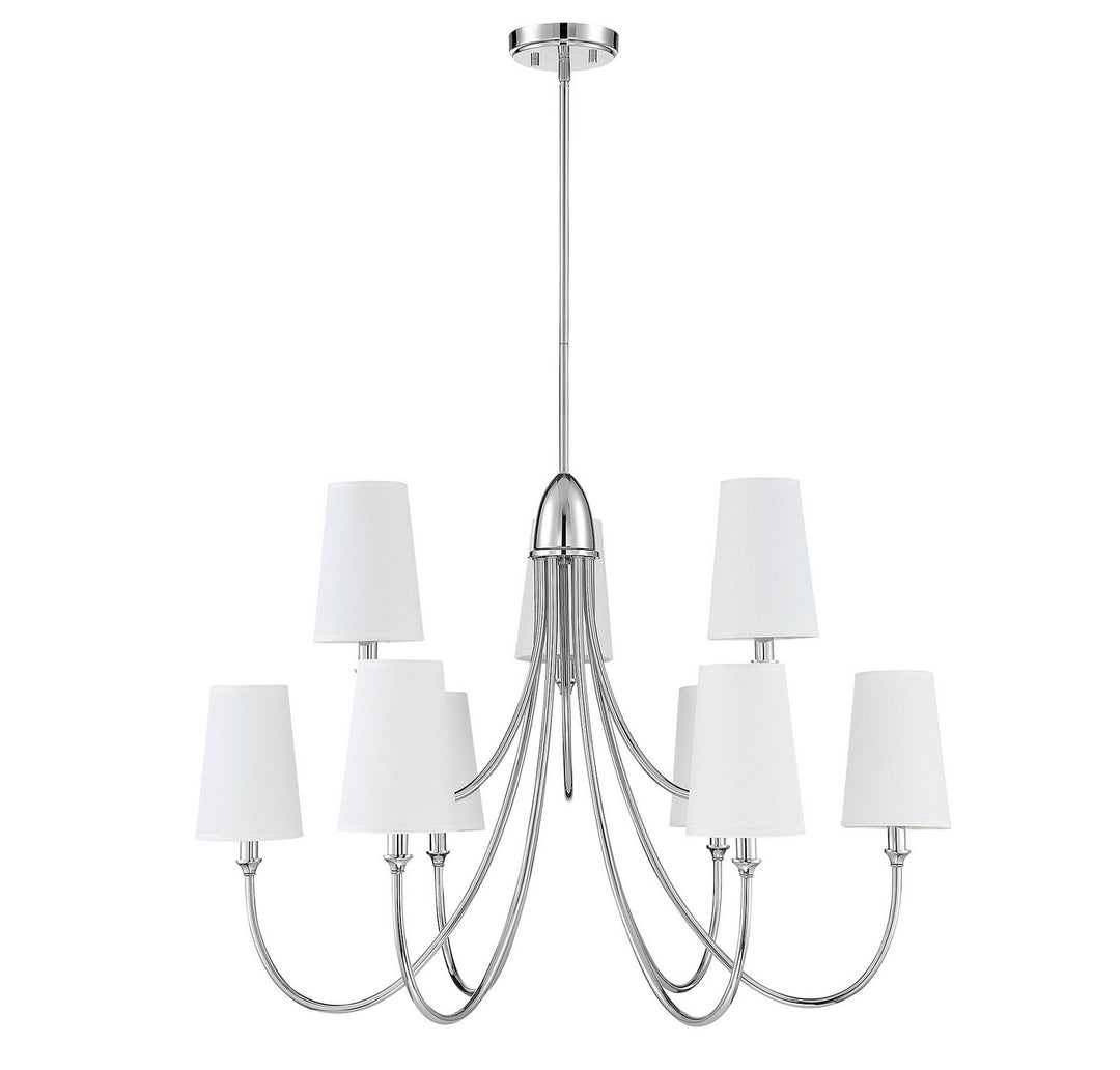 Savoy House Cameron 1-2541-9-109 Chandelier Light - Polished Nickel