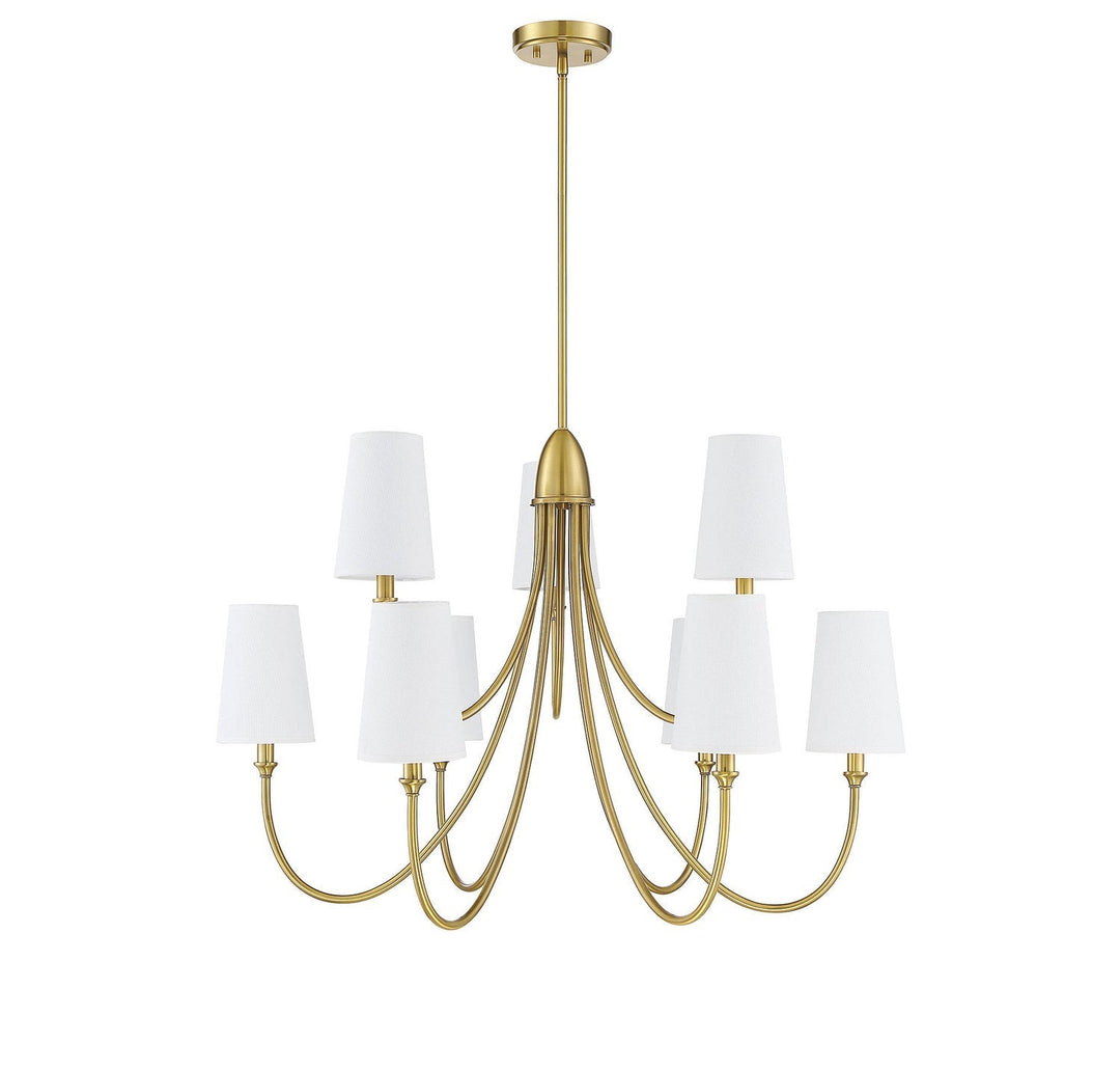 Savoy House Cameron 1-2541-9-322 Chandelier Light - Warm Brass