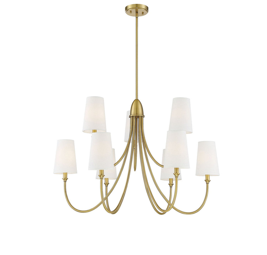 Savoy House Cameron 1-2541-9-322 Chandelier Light - Warm Brass