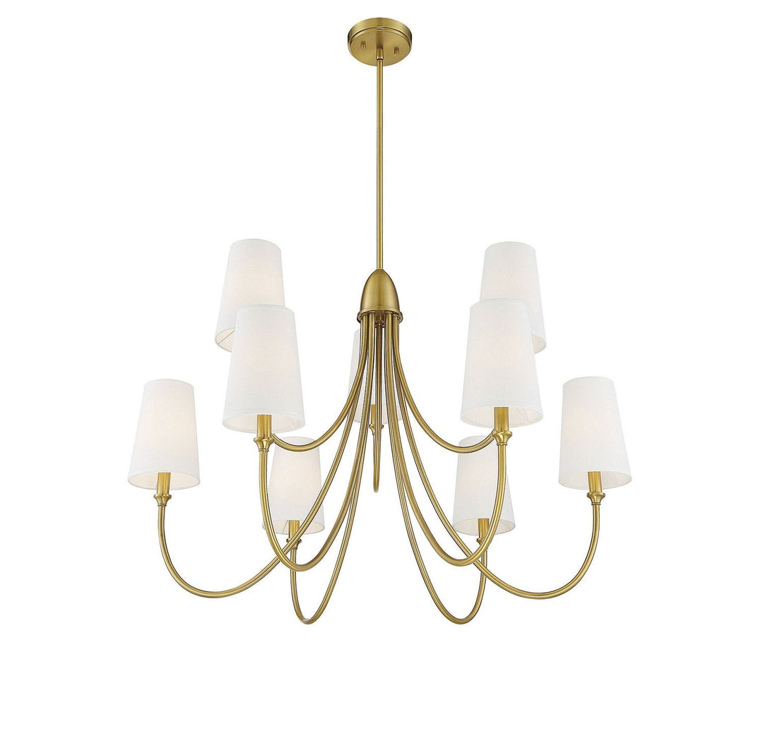 Savoy House Cameron 1-2541-9-322 Chandelier Light - Warm Brass