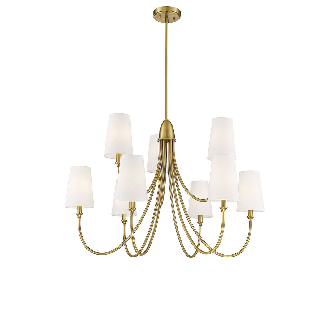 Savoy House Cameron 1-2541-9-322 Chandelier Light - Warm Brass