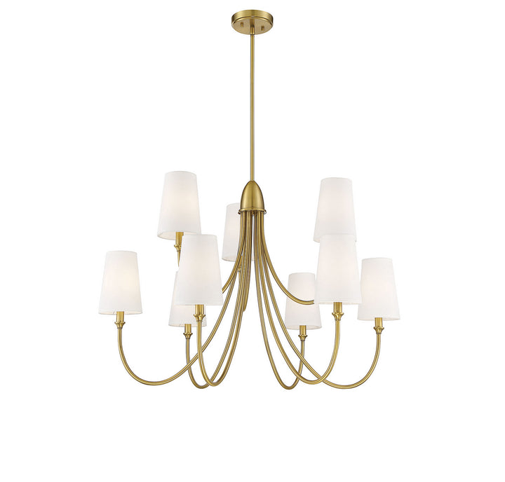 Savoy House Cameron 1-2541-9-322 Chandelier Light - Warm Brass